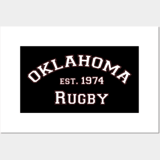 Arched Oklahoma Rugby Posters and Art